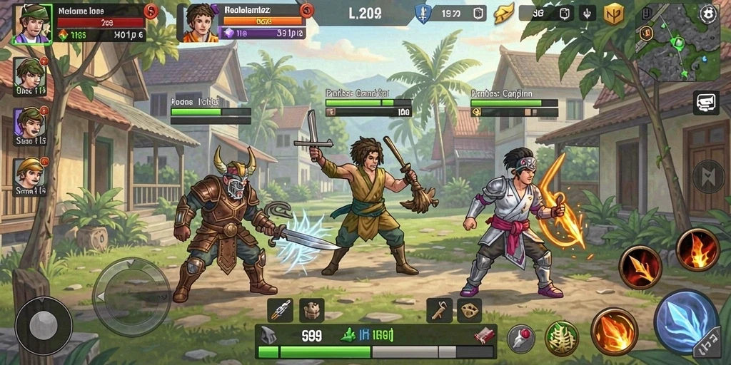 Ragam level yang penuh dengan desain kreatif.