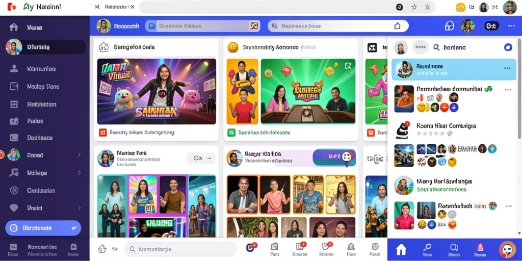 Fitur interaksi sosial antar pemain MEGAHOKI.